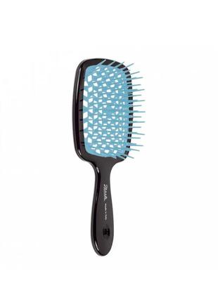 Щітка для волосся чорна з синім janeke superbrush 71sp226 tse1 фото