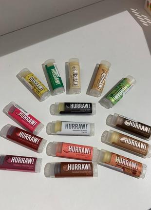 Бальзам для губ hurraw lip balm в асортименті2 фото