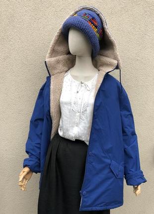Тёплая куртка,парка,фуфайка-дубленка на меху,капюшон,большого размер,damart.