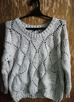 Теплий в'язаний джемпер/светр river island
