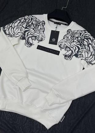 Мужской свитшот / качественные свитшоты philipp plein на осень