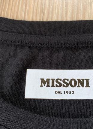 Мужская итальянская хлопковая футболка с принтом missoni6 фото