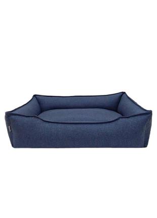 Лежак 110×80×23 см лежанка для спальні місце тварин собак і кішок знімний чохол з бортами