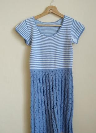 Вязаное платье ручная работа