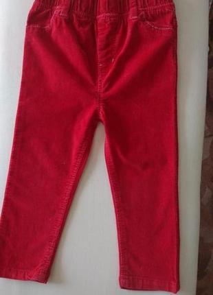 Брюки скинни микровельвет young dimension 1, 5-2 года