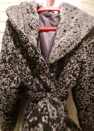 Стильное пальто с шерстью 56 - 58 размер.8 фото