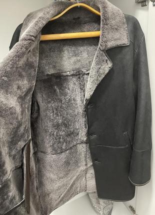 Мужская дубленка куртка на овчине 50-524 фото
