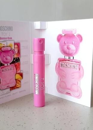 Moschino toy 2 bubble gum💥оригінал мініатюра пробник mini spray 1 мл книжка