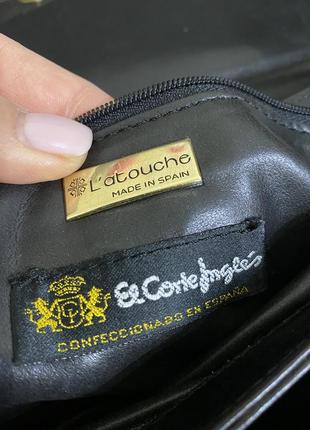 Італійська шкіряна вінтажна сумка кейс l’atouche6 фото