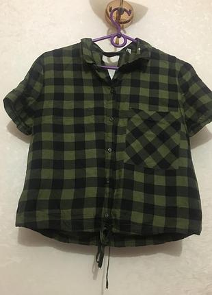 Сорочка в клітинку bershka