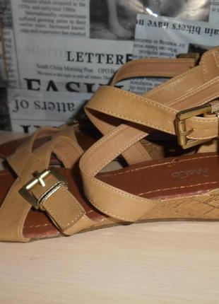 Новые женские босоножки сандалии m&co, р-р 4-37,кожа, италия4 фото