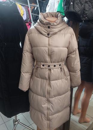 Жіночий зимовий пуховик, стильне зимове пальто.4 фото