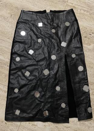 Шкіряна спідниця