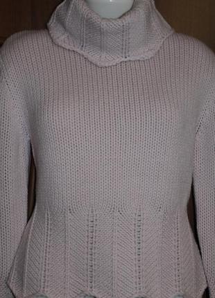 Красивый теплый свитер вязка р.м-л