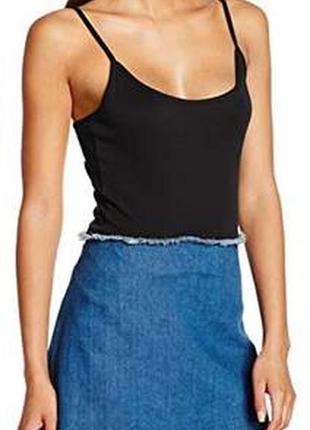 Юбка, джинсовая, с необработанными краями, noisy may, короткая юбка, мини