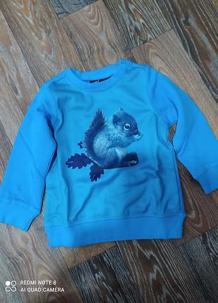 Классный хлопковый батник на 2-3 года