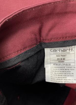 Класичні чиноси carhartt sid pant10 фото