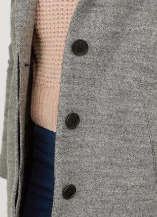 Пальто из смесовой шерсти, 34р (xs), полиэстер 60%; шерсть 40%4 фото