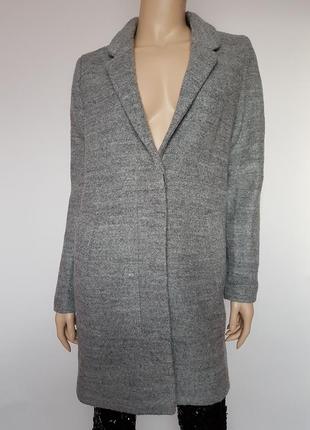 Пальто из смесовой шерсти, 34р (xs), полиэстер 60%; шерсть 40%5 фото