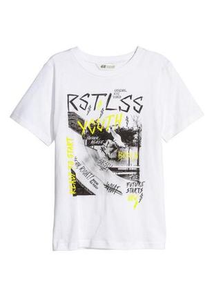 Оригинальная футболка от бренда h&m 05856800072 разм. 146-152