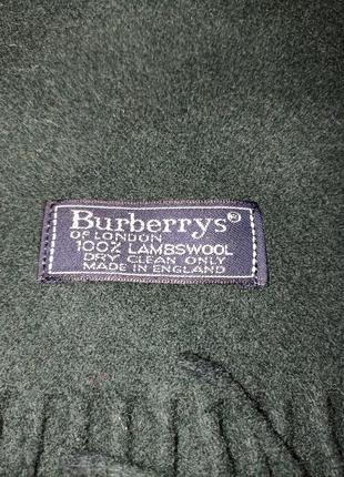 Оригинальный шерстяной шарф burberry  original 100 шерсть3 фото