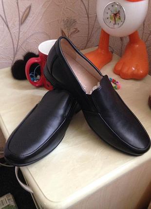 Туфли школьные кожаные для мальчика 35р.