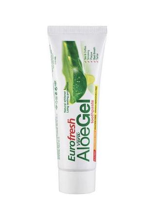 Зубна паста eurofresh aloe gel