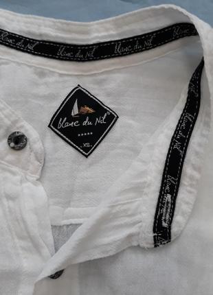 Рубашка мужская s  размер 44 хб белая тонкая новая