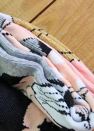 Комплект женских носков из 3 пар, размер 35-38, цвет черный, серый, розовый2 фото