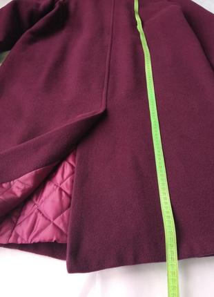 Женская одежда / кашемировое зимнее пальто бордовое 💜 54/56 размер #7 фото