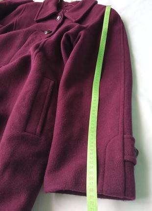 Женская одежда / кашемировое зимнее пальто бордовое 💜 54/56 размер #6 фото