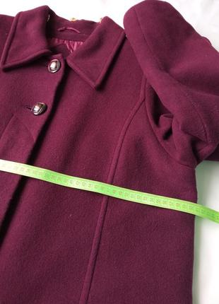 Женская одежда / кашемировое зимнее пальто бордовое 💜 54/56 размер #5 фото