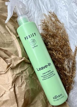 Інтенсивно-відновлюючий спрей для волосся kaaral purify restructure leave-in spray