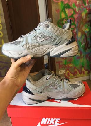 Nike m2k tekno linen gray1 фото