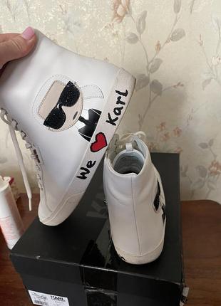 Теплi кеди черевики ботинки karl lagerfeld