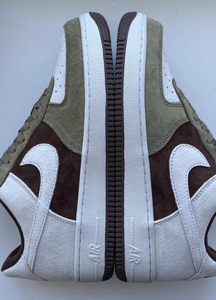 Кросівки nike air force 1 07 low suede chocolate white shoes db2260-199