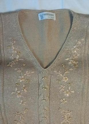 Кофточка з люрексом, вишита