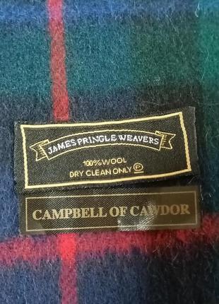 Шарф james pringle weavers 100% pure new wool шерсть3 фото