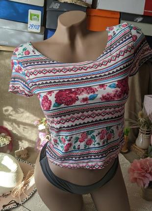 Топ в цветы new look 36/38