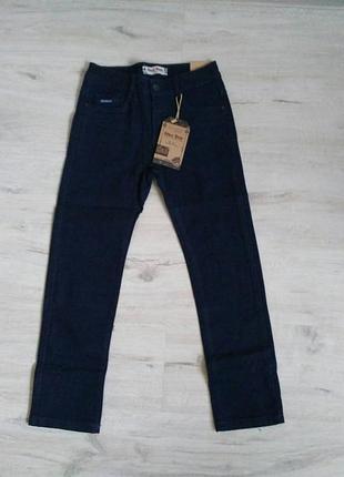 Нові теплі сині котонові брюки для хлопчика в школу 116 р. угорщина