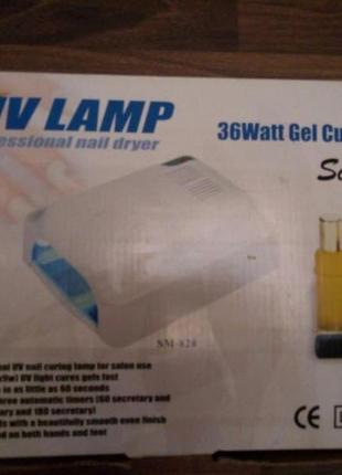 Uv lamp 36 watt + 2 лака, топ и база1 фото