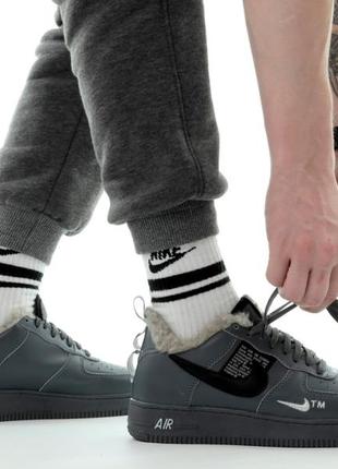 Кросівки зимні чоловічі найк форс nike air force winter, кроссовки мужские зимние найк8 фото