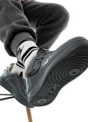 Кросівки зимні чоловічі найк форс nike air force winter, кроссовки мужские зимние найк5 фото