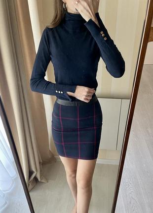 Юбка мини теплая