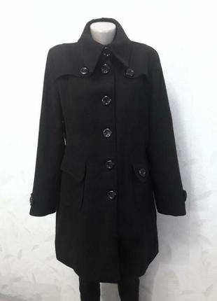 Стильное теплое пальто, 46-48-50?, шерсть, полиамид, androse7 фото