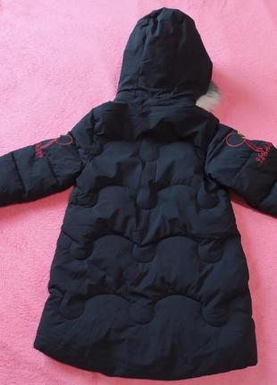 Нова добротна тепла курточка для дівчинки2 фото