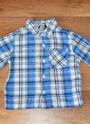 Сорочка, рубашка хлопчику george на 1-2 роки, 80-92 см
