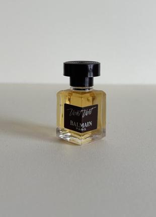 Vent vert ribbed-detail balmain вінтажна  мініатюра духи оригінал!