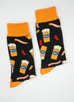 🍺лучший подарок любителю пива🔝 файні шкарпетки для пивоманів🍺чоловічі шкарпетки2 фото