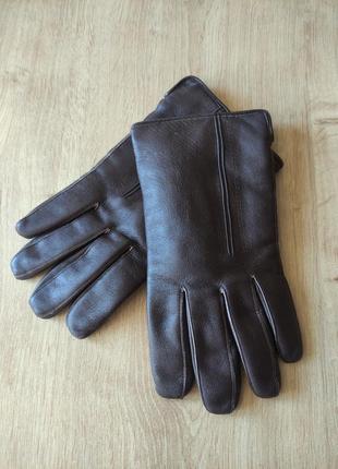 Стильные мужские кожаные перчатки, германия.  размер 8,5 ( m).